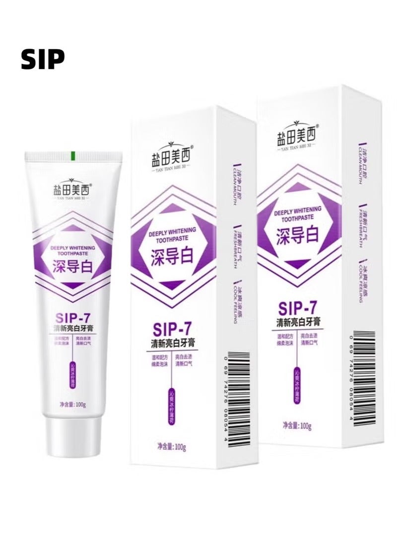 SIP-7 Super Whitening Toothpaste, SIP-7 Probiotic Whitening Toothpaste, Probiotic Whitening Toothpaste, SIP-7 Paste Oral Health Management, Fresh Breath - Image 1
