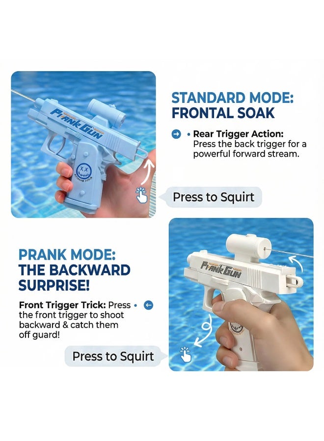 Prank Water Gun, Reverse Water Gun, water blaster, water pistol,Switchable jet direction, Hilarious Novelty Toyfor Pool, School, Office, Party, Beach - Image 2
