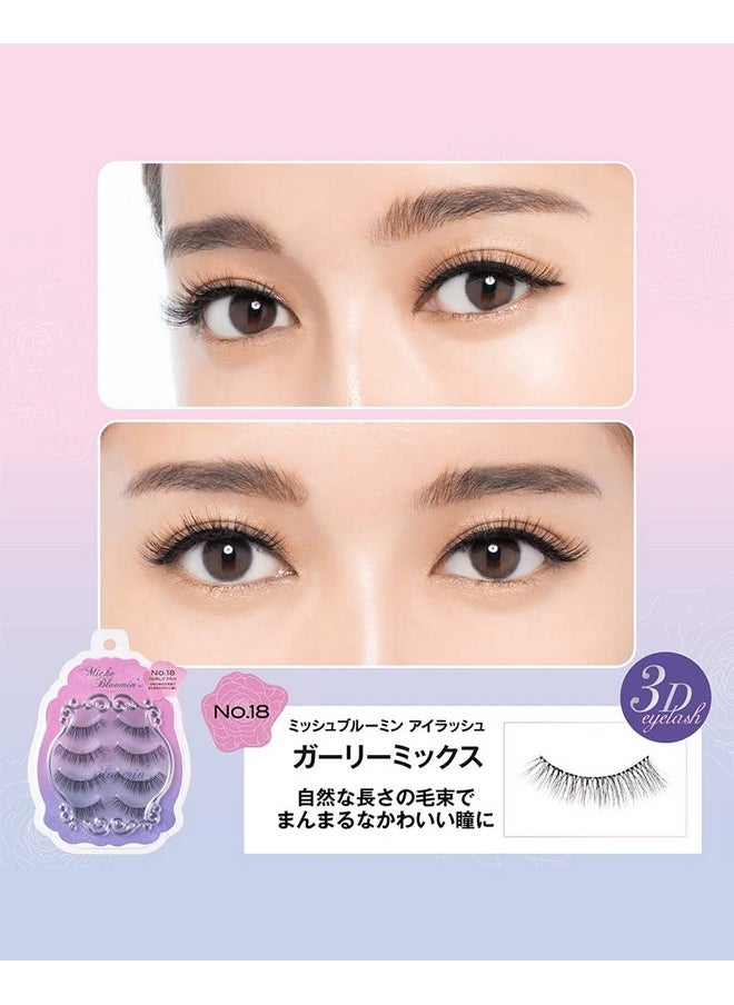 Miche Bloomin ' 3D Eyelashes No. 18 Girly Mix 4 Pairs  - Image 2