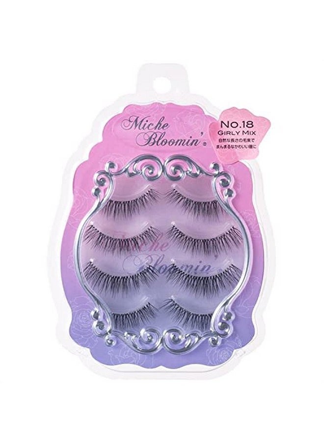 Miche Bloomin ' 3D Eyelashes No. 18 Girly Mix 4 Pairs  - Image 1