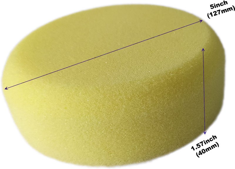 DUMDAAR 1 pc Soft Buff Rotary Foam Polishing Pad (5 inch) - Image 2