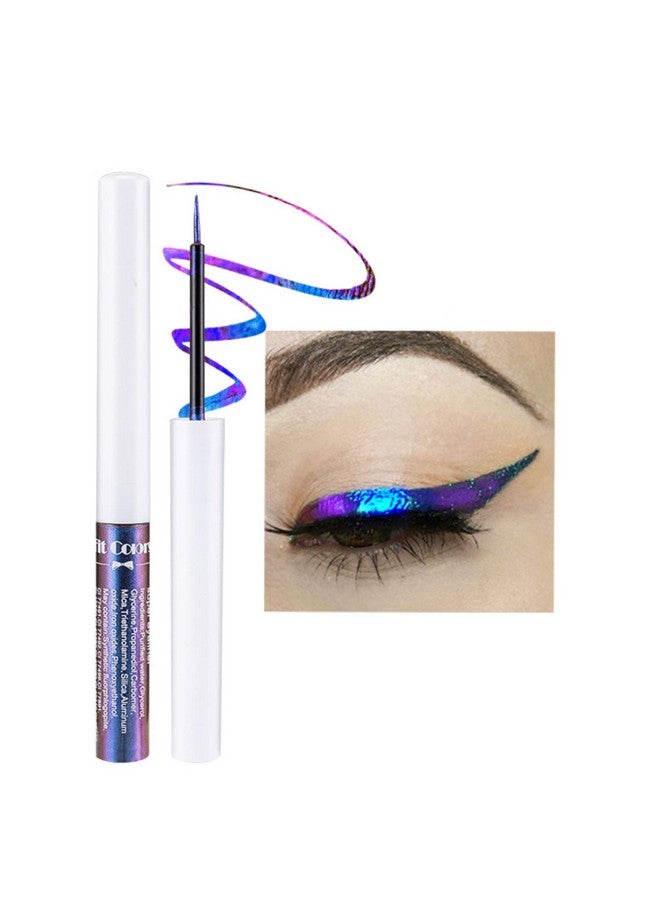 Corleone Glitter Liquid Eyeliner, Metallic Change Color Rainbow Eyeliner Gel MultiColor Highly Pigmented Waterproof Longer-Lasting Colorful Eye Liner Gift Kit for Women and Girls (A3) - Image 1