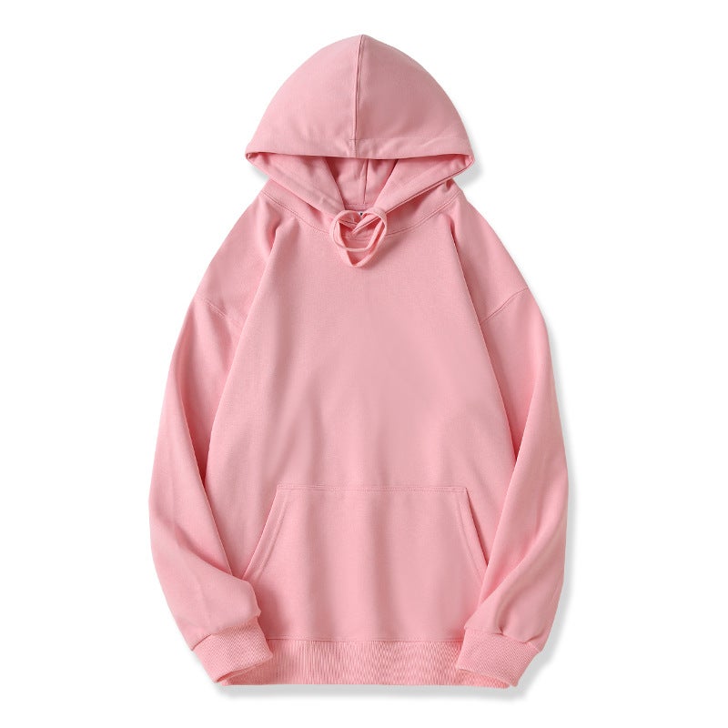 320G Loose-Fitting Drop-Shoulder Double-Layer Hooded Pullover Sweatshirt With Pockets For Adults, Children, And Parent-Child Matching - Image 1