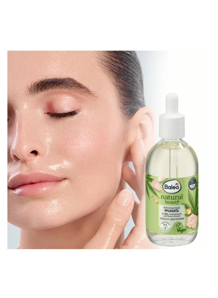 balea زيت بيلا الطبيعي للجمال العضوي للوجه والجسم - 100 مل - Image 3