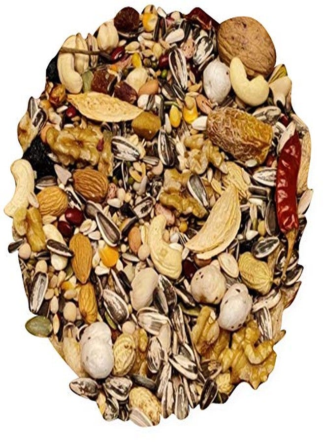 BirdsNature طعام BirdsNature الممتاز من البذور والمكسرات للببغاء الرمادي الأفريقي، وببغاء السنغال، وببغاء الأمازون، وببغاء الإليكتوس، والكوكاتو الصغير، والكونيور، والكاييك، والطيور الغريبة (500 غرام) - Image 3