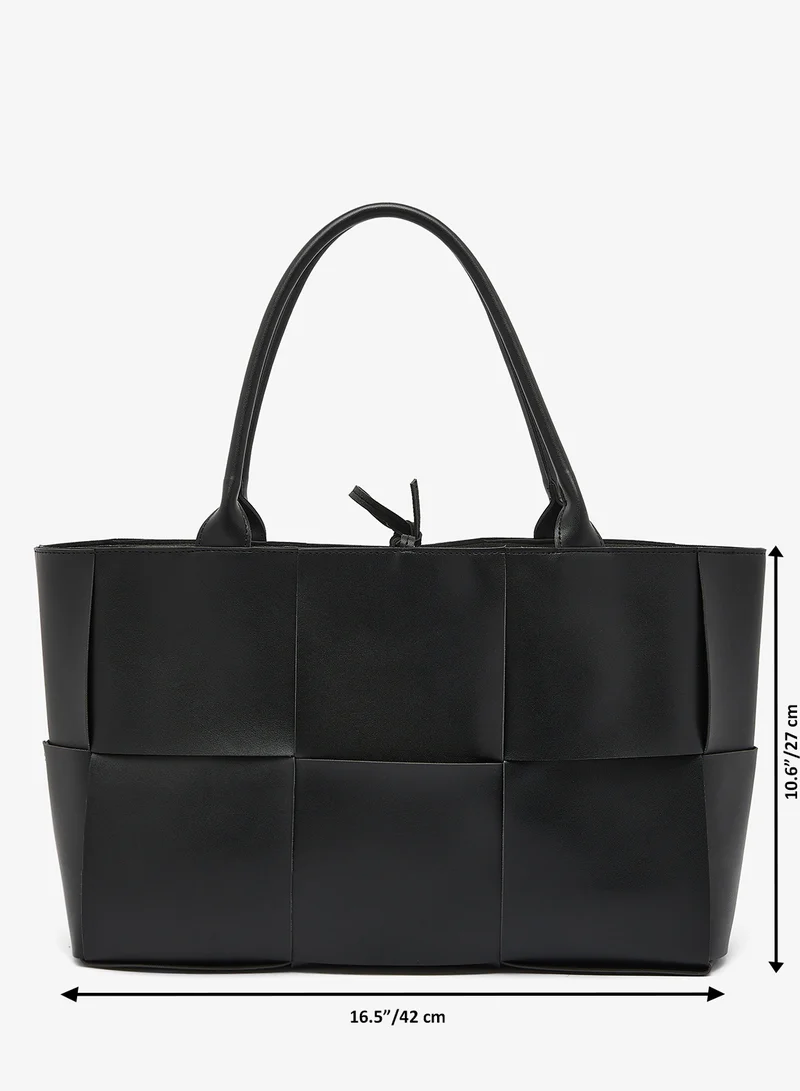GLAMOROUS  Oversized Woven Tote for Women | Best Price UAE