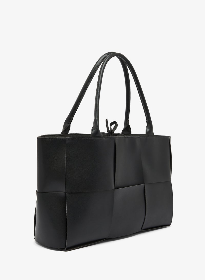 GLAMOROUS Oversized Woven Tote - Image 2