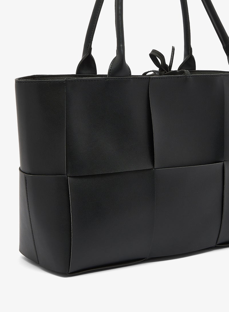 GLAMOROUS Oversized Woven Tote - Image 3
