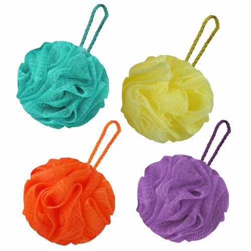 GUBB Lux Sponge Loofah Set Of 4 - Indulge In Ultimate Shower Bliss! Soft, Fluffy, & Enriched With Multiple Layers Of Fibrous Matrix For A Truly Invigorating Bath Experience - Image 1