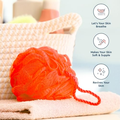 GUBB Lux Sponge Loofah Set Of 4 - Indulge In Ultimate Shower Bliss! Soft, Fluffy, & Enriched With Multiple Layers Of Fibrous Matrix For A Truly Invigorating Bath Experience - Image 2