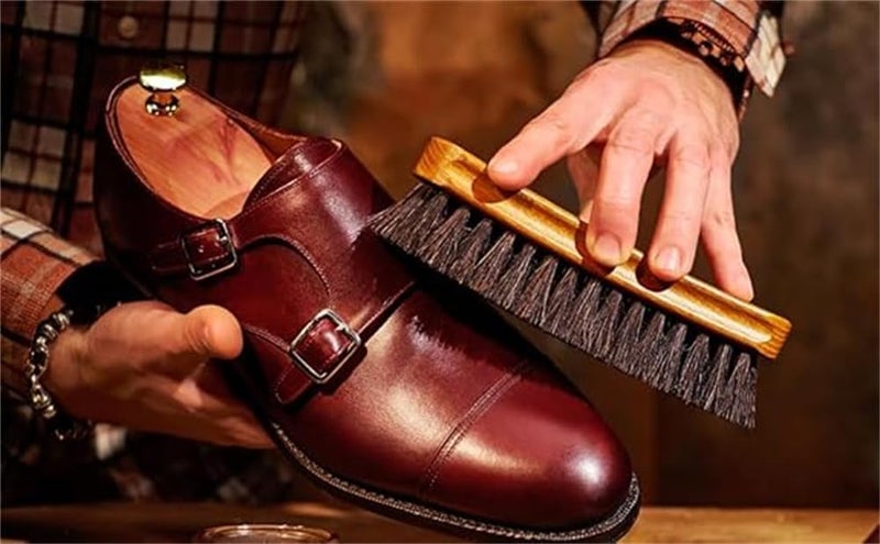 Shoe Polish Kit, Leather Shoe Shine Kit, Soft Brush for Shoe Care and Cleaning, Complete Leather Care Set - Image 3
