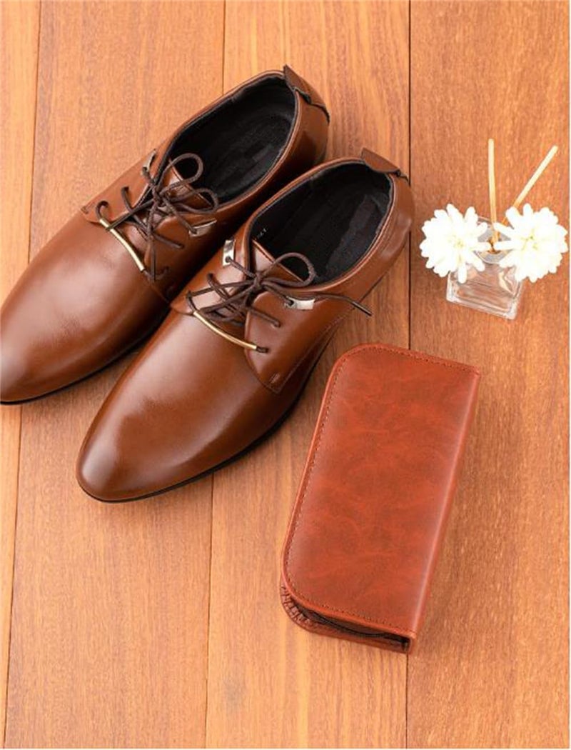 Shoe Polish Kit, Leather Shoe Shine Kit, Soft Brush for Shoe Care and Cleaning, Complete Leather Care Set - Image 2