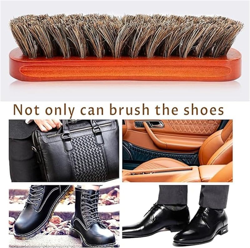 Shoe Polish Kit, Leather Shoe Shine Kit, Soft Brush for Shoe Care and Cleaning, Complete Leather Care Set - Image 4