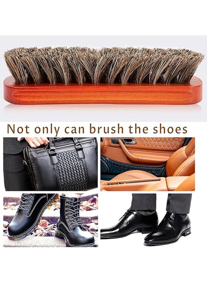 SYOSI Shoe Polish Kit, Leather Shoe Shine Kit, Soft Bristle Brush for Shoe Care and Cleaning, Complete Leather Care Set - Image 4