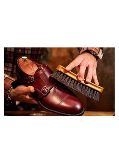 SYOSI Shoe Polish Kit, Leather Shoe Shine Kit, Soft Bristle Brush for Shoe Care and Cleaning, Complete Leather Care Set  - Image 3