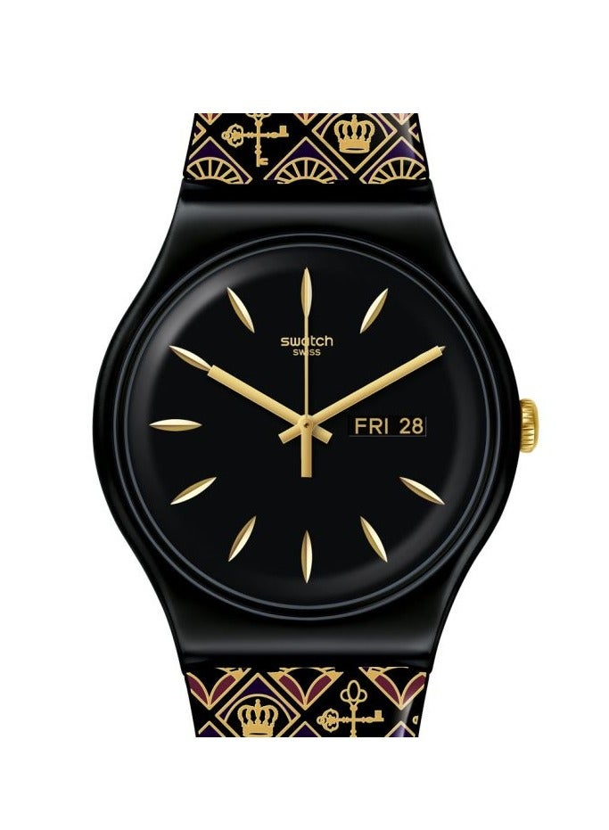 Swatch Unisex Look Through Quartz Movement Water Resistant Wrist Watch - 41 Mm - Image 1