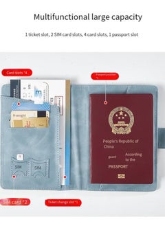 Showday Showday Passport Wallets Travel Holder Set, Honeymoon travel Luggage Tags,Slim Passport Case Covers for Wedding Bridal Shower Gift Mr and Mrs Luggage Tags Couples Passport Holder Set (Gray)  - Image 4