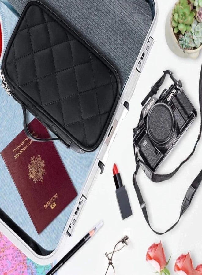 JAPP Makeup Pouch Bag Organiser | Large Cosmetic Vanity Bag for Women | Makeup Bag for Travel, Cosmetic Bag Pouch, Makeup Organizer Perfectly Fit in Any Suitcase Or Big Bag - JAPP (Black) - Image 5