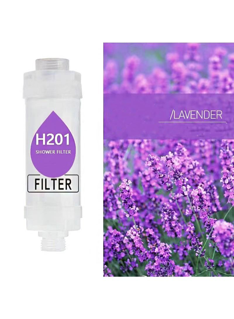 HOMESTAR Shower Soaker, Vitamin C Head Filter, Hard Water Softener, Chlorine and Fluoride Purification Filter with Beads, Healthy Skin, Easy Install (Lavender) - Image 2