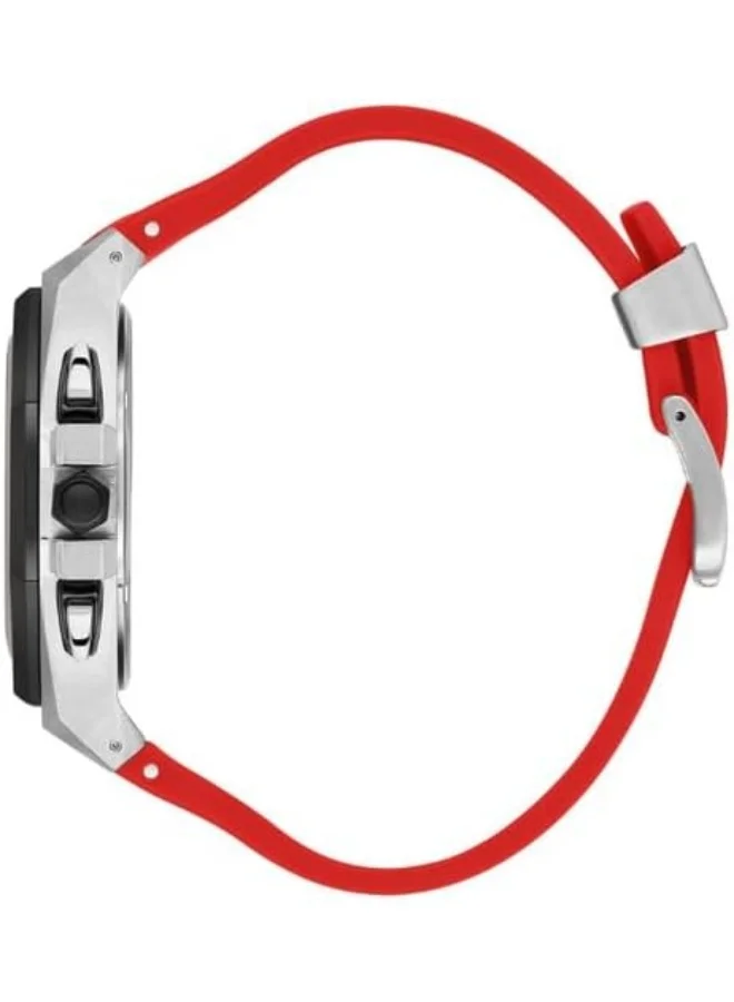 بيفرلي هيلز بولو كلوب BP3624X.358 Men Multi Function Display Watch & Silicone Strap Red