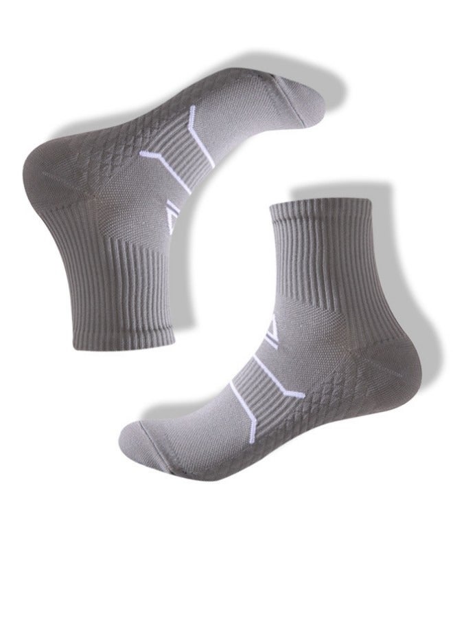 Generic 5-piece outfit Women's running sports socks Girls mid-tube Yoga fitness socks pure cotton sweat absorbent breathable socks - Image 4