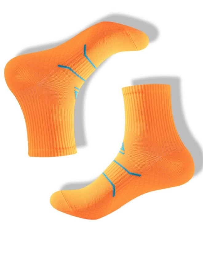 Generic 5-piece outfit Women's running sports socks Girls mid-tube Yoga fitness socks pure cotton sweat absorbent breathable socks - Image 3
