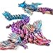 SHUWND Large 3D Printed Dragon with Wings Articulated Crystal Dragon Toys 18 inch Big 3D Printed Animals ADHD Fidget Toy Gifts for Desk Decor Perfect Desk Pet for Animal Collectors - Image 2