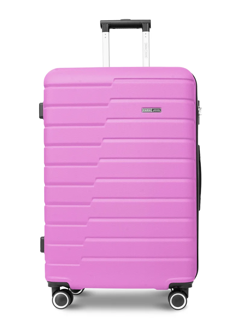 Large Size Lightweight ABS Hardside Spinner Luggage Trolley -28 Inch | Carrying 30KG 8 Wheel Hardshell Suitcase-Pink