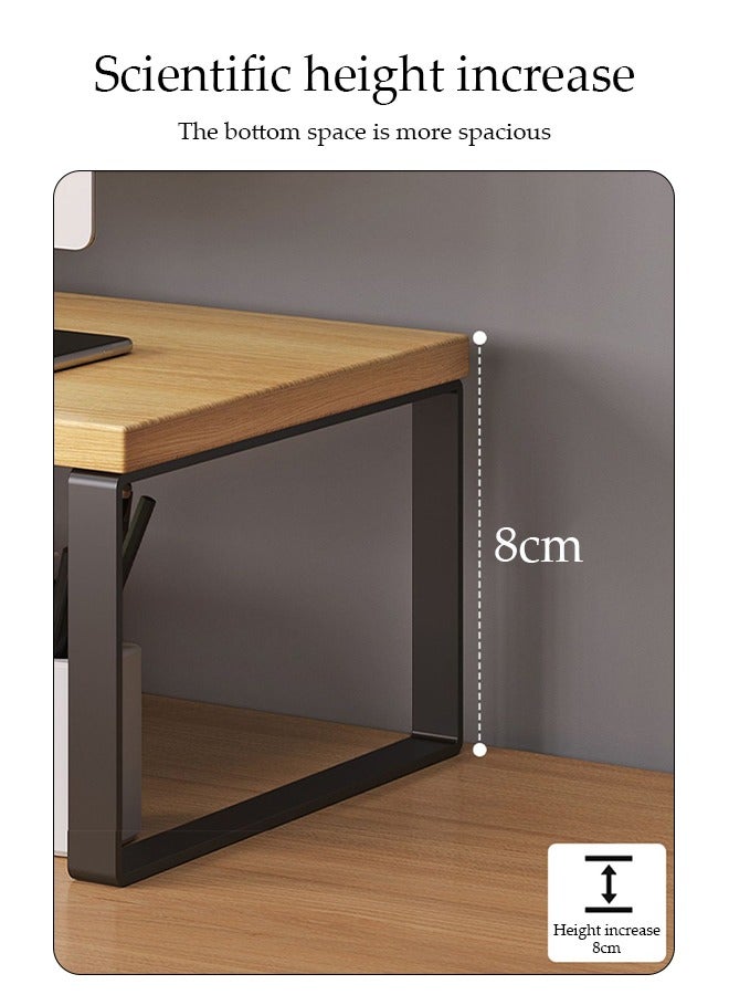 DUNISO Monitor Stand Riser, Multifunctional Desktop Storage Rack, Stable Load Bearing, Suitable For Laptops, Computers, Televisions, Screens, Etc, Pc, Printer, Used For Home Office And Dormitory，40*20*8cm - Image 5