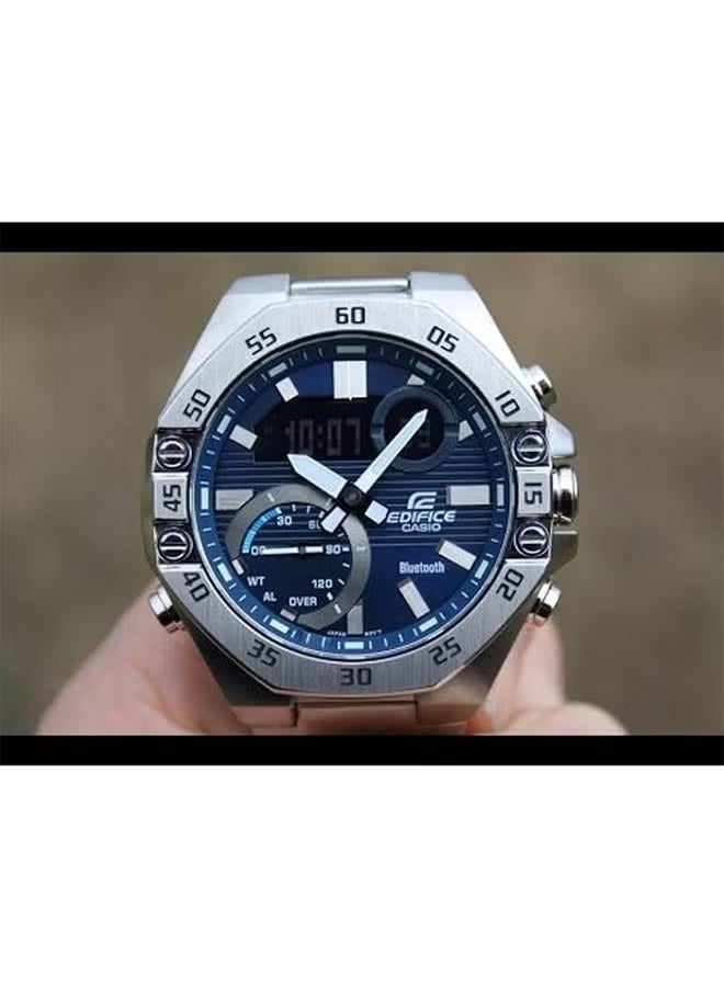 Casio Men's Waterproof Chronograph ECB-10D-2ADF - Image 2