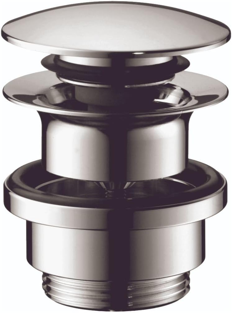 Hansgrohe 50100101 Sink Push Open Drain, 1-1/4-Inch, Chrome