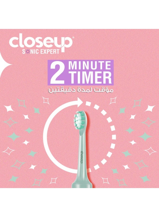 Closeup Sonic Expert Black Rechargeable Toothbrush - Image 5