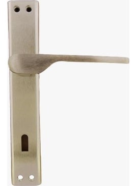 Gökçe Door Handle Mirrored Nickel Satin WC 