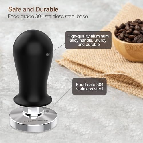 KitchenBoss Coffee 53mm Espresso Calibrated Tamper: KitchenBoss Espresso Pressure Tamper, Coffee Spring Loaded Tamper Espresso Hand Tamper | Weighted Coffee Espresso Tamper 53 MM - Image 5