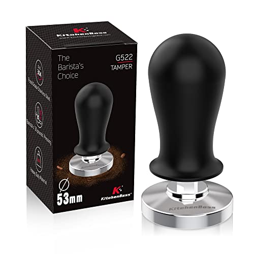 KitchenBoss Coffee 53mm Espresso Calibrated Tamper: KitchenBoss Espresso Pressure Tamper, Coffee Spring Loaded Tamper Espresso Hand Tamper | Weighted Coffee Espresso Tamper 53 MM - Image 1