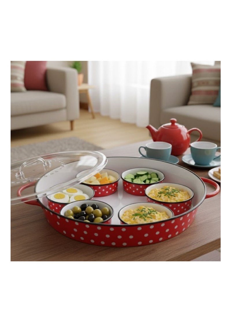 MARS Q Breakfast tray with lid and serving bowls - Image 1