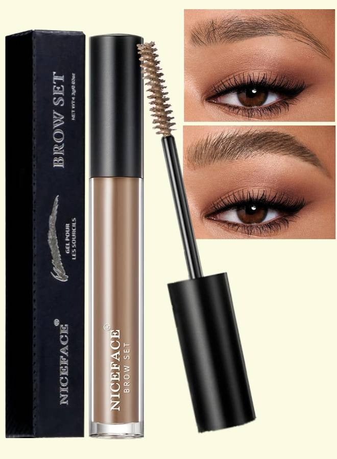 NICEFACE Eyebrow Setting Gel Brow Fix Gel Waterproof and Sweat Proof Eyebrow Repair Liquid Brows Styling Gel Brow Soap Setting Gel Brow Lamination Gel Eyebrow Tint Pomade Brow Fix Gel Light Brown 03 - Image 1