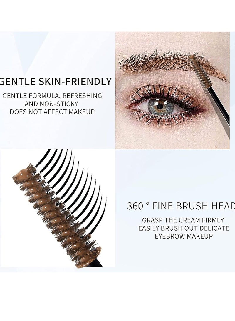 NICEFACE Eyebrow Setting Gel Brow Fix Gel Waterproof and Sweat Proof Eyebrow Repair Liquid Brows Styling Gel Brow Soap Setting Gel Brow Lamination Gel Eyebrow Tint Pomade Brow Fix Gel Light Brown 03 - Image 2