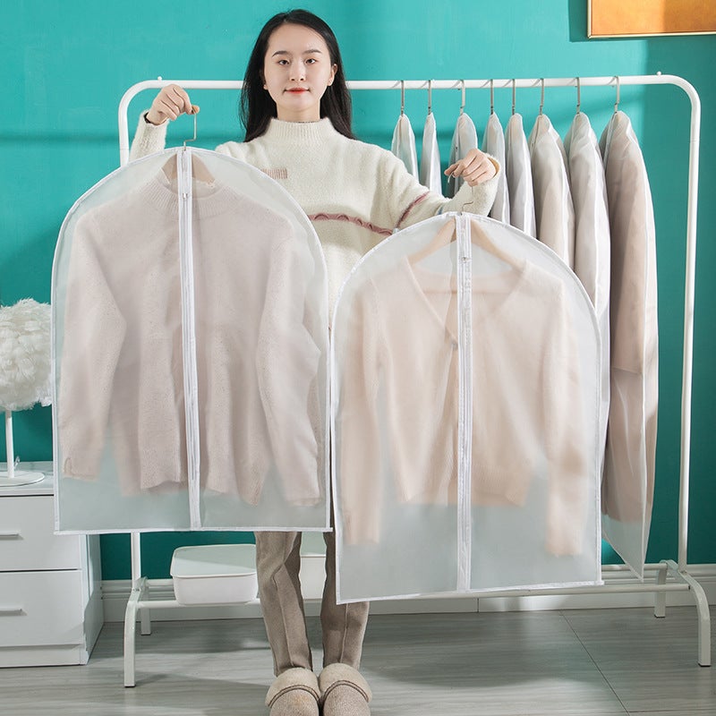 Transparent Clothing Moisture-Proof Storage Bag, Special All-Inclusive Hanging Clothing Storage Bag For Coats, Suits, And Down Jackets, Dust Cover - Image 3