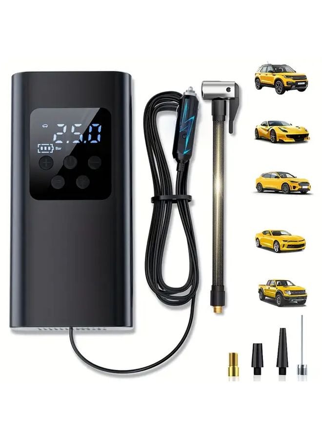 Wired Model Portable Car Air Compressor Digital Display Fast Inflation DC12V - Image 2