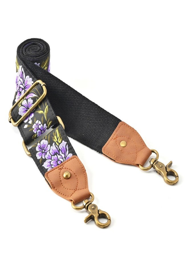 SHEING Purse Straps Replacement Crossbody Handbag Adjustable Jacquard Embroidery Wide Guitar Strap-09 - Image 1