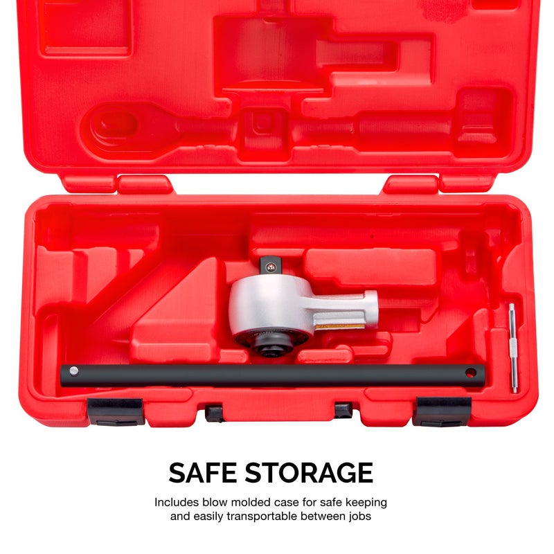 NEIKO PRO 03715B 1/2" Drive Torque Wrench, 1100 Foot-Pound Heavy Duty Torque Multiplier Wrench, Cr-Mo and Chrome-Vanadium - Image 5