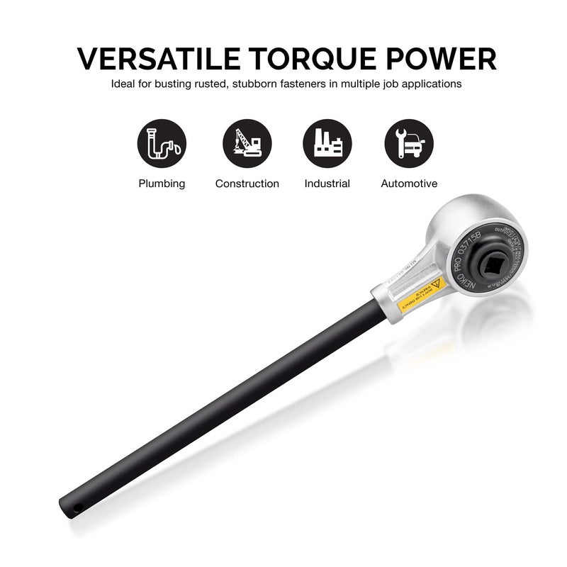 NEIKO PRO 03715B 1/2" Drive Torque Wrench, 1100 Foot-Pound Heavy Duty Torque Multiplier Wrench, Cr-Mo and Chrome-Vanadium - Image 3