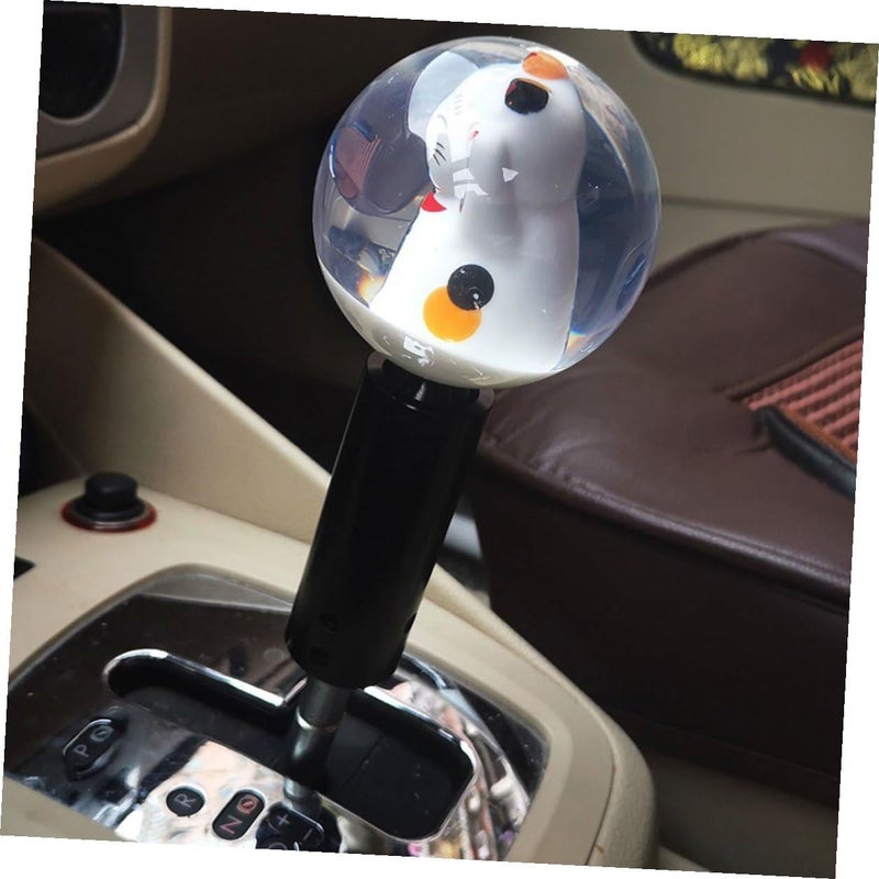 Healeved Car Gear Shift Knob Manual Transmission Lucky Cat Design Vehicle Gear Lever Stick Handle Compatible with Most Cars Automotive Interior Accessory - Image 5