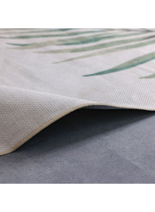 DANUBE HOME Harper Outdoor Washable Leaf Rug | Washable Outdoor Rugs Style | Polyester Area Rug Floor Covering | Indoor Carpet For Living Room Dining Bedroom 200X300cm-Green - Image 2