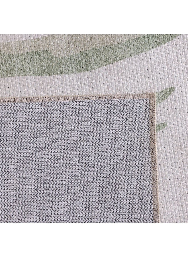 DANUBE HOME Harper Outdoor Washable Leaf Rug | Washable Outdoor Rugs Style | Polyester Area Rug Floor Covering | Indoor Carpet For Living Room Dining Bedroom 200X300cm-Green - Image 4