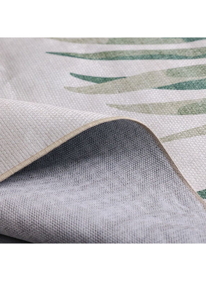 DANUBE HOME Harper Outdoor Washable Leaf Rug | Washable Outdoor Rugs Style | Polyester Area Rug Floor Covering | Indoor Carpet For Living Room Dining Bedroom 200X300cm-Green - Image 3