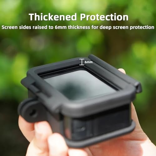 ZODUCT Go-Pro Hero Shockproof Body Frame Housing Protective Case with Lens Cap Compatible with Hero 9 | 10 | 11 | 12 Action Camera Protective Vlog Cage, Action Camera Accessories (Cover with Lens Cap) - Image 4