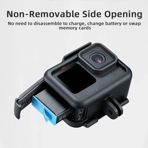 ZODUCT Go-Pro Hero Shockproof Body Frame Housing Protective Case with Lens Cap Compatible with Hero 9 | 10 | 11 | 12 Action Camera Protective Vlog Cage, Action Camera Accessories (Cover with Lens Cap) - Image 2
