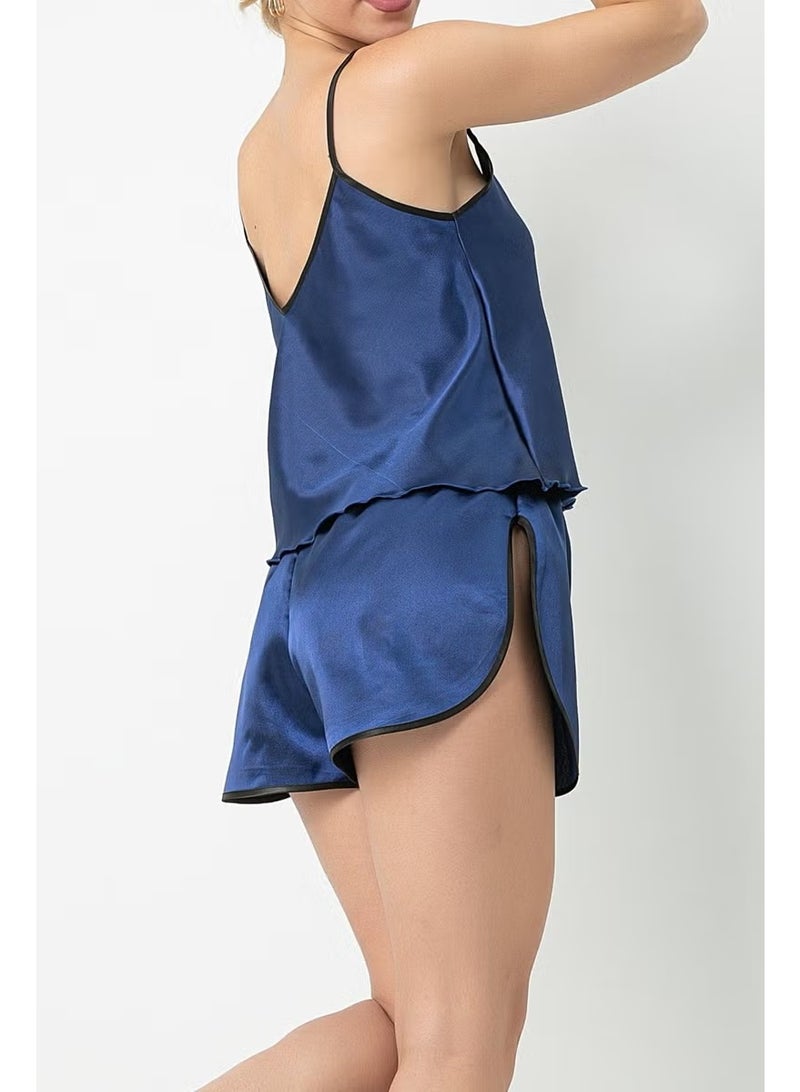 Miorre Doremi Satin Suspender Shorts Set - Image 2